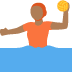 🤽🏾 person playing water polo: medium-dark skin tone display on Twitter